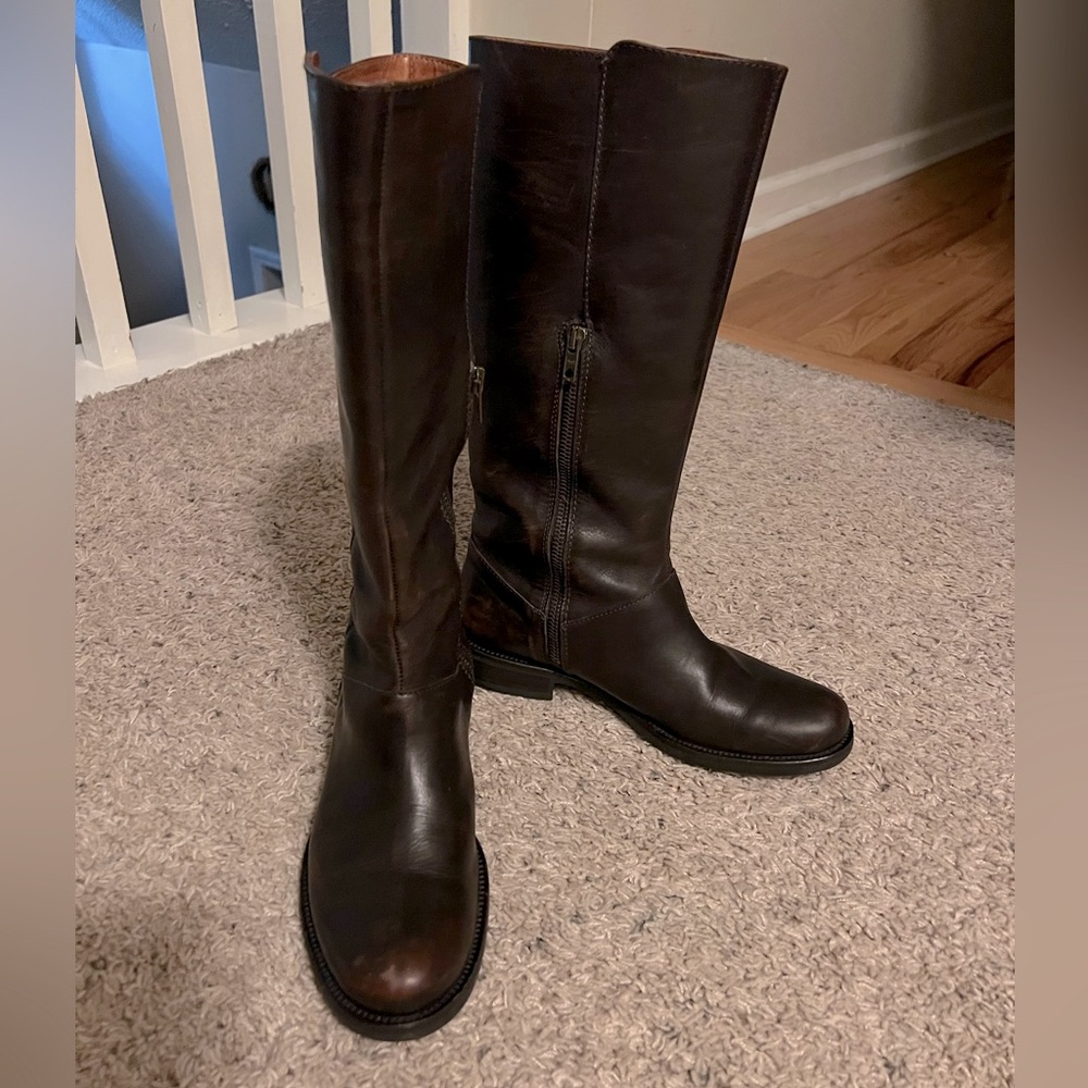 J. Crew Brown Leather Boots